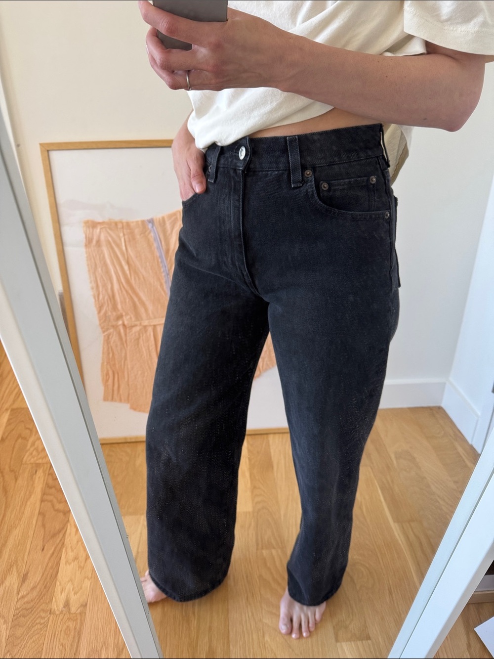 6397 wide jeans size 25